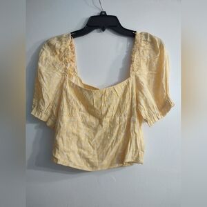 Sophie rue yellow crop top